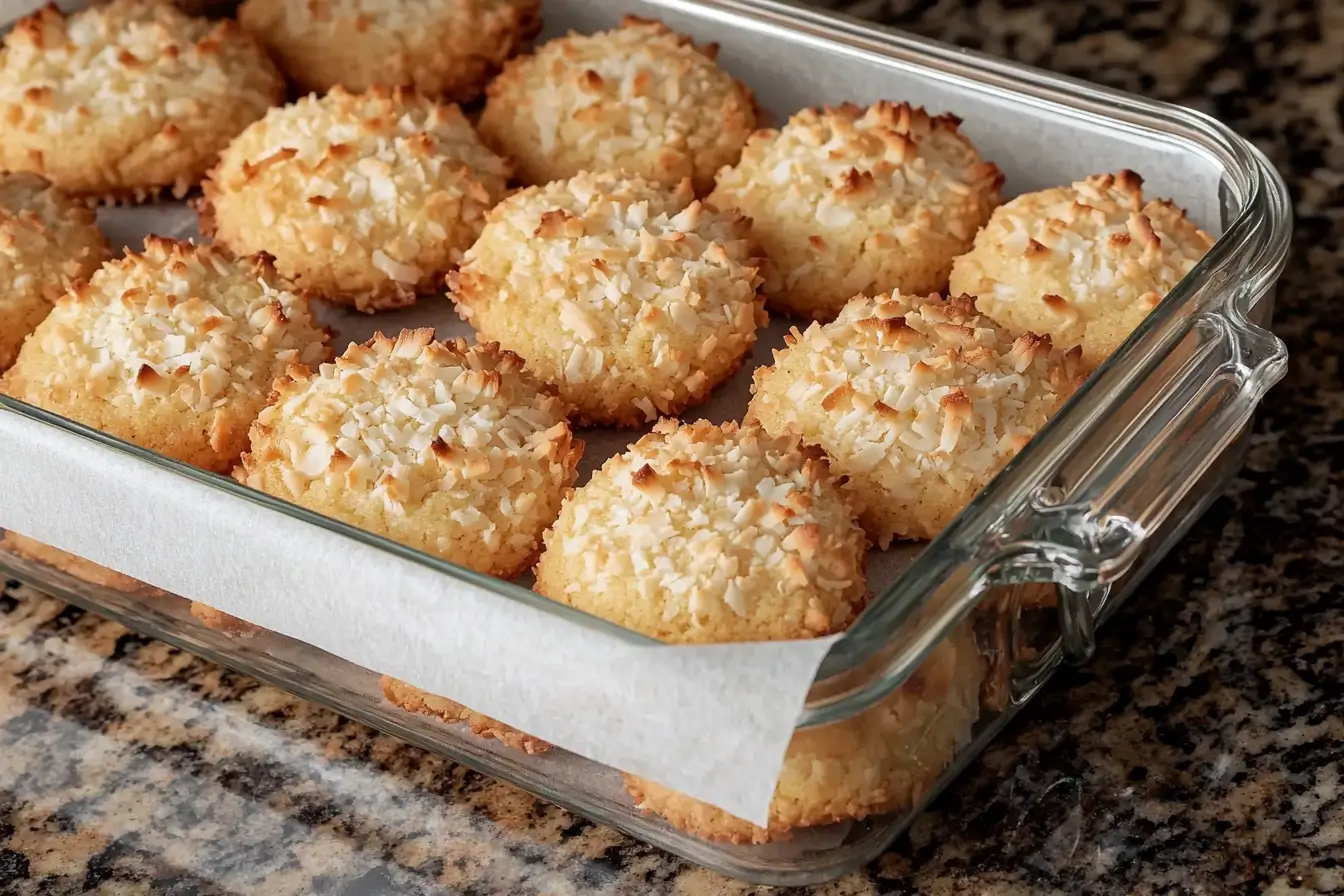 Storing coconut cookies recipe